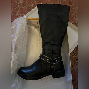 EUC H2K Salon Black Tall Booties